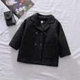 thumbnail image 2 of SHTXOZHI Manteau Robe Garçon Fille Manches Longues Trench-Coat Automne Hiver 1-6 Ans, 2 of 6