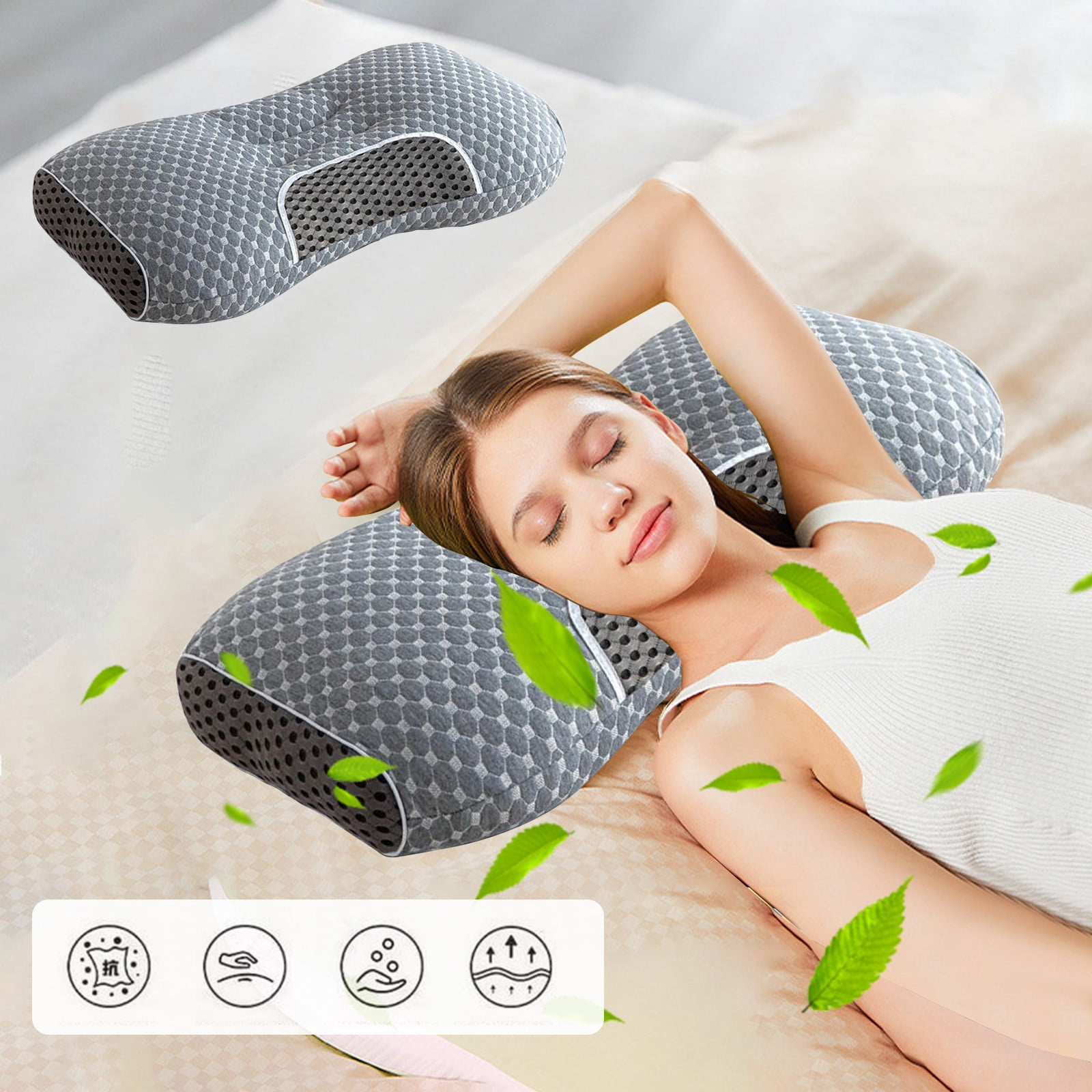 Danhjin P Illow Soft Pillow Delicate Breathable Pillow for Hotel Family Pillows