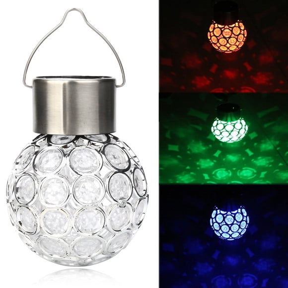 Meitianfacai Solar Rotatable Outdoor Garden Camping Hanging LED Round Lights