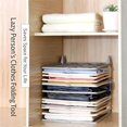 thumbnail image 3 of 2026 New Stackable Closet Organizer, Stackable Closet Clothing Organizer System, Non-Slip Space-Saving Folding Board System for T-Shirts, Pants & Sweaters (5PCS), 3 of 7