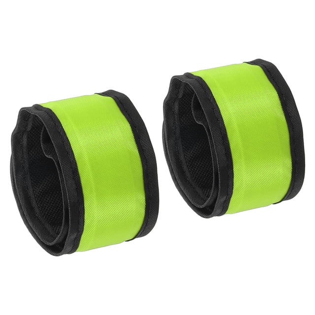 Unique Bargains LED Wristband, 2 Pack Light Up Bracelets LED Armbands Wrist Band, Yellow, L