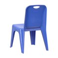 thumbnail image 3 of Blue Plastic Stackable School Chair with Carrying Handle and 11'' Seat Height, 3 of 4