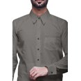 thumbnail image 2 of BESTMAN Long Sleeve Formal Shirt For Men Printed Button Down Cotton Men Shirts, 2 of 5