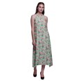 thumbnail image 1 of Bimba Floral Causal Long Backless Halter NeckDressWomen Printed BeachDress-Large, 1 of 6