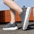 thumbnail image 4 of Running Tennis Shoes for Men Lightweight Breathable Mesh Lace up Driving Golf Nursing Work Sneakers, 4 of 6