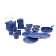 thumbnail image 1 of GSI Outdoors Pioneer Enamelware Camp Set with All Your Camping Needs for Four with Pot, Pan, Table Setting and Percolator in Durable and Classic Design, 1 of 3
