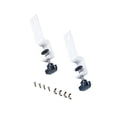 thumbnail image 4 of Lipstore 2 Pcs Support de Bureau en Panneau Perforé Réglable pour Bureau 1- 4.5cm pour Maison Bureau Blanc, 4 of 8
