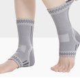 thumbnail image 1 of Graphene Ankle Support Brace, Self Heating Compression Sweat Wicking Sleeve for Sports Activities, Red Dot Heat Compress, 1 of 7