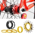 thumbnail image 2 of Single 1 Speed Cassette Cog Single Speed Cassette Fixed Gear Conversion Bike Sprocket Freewheels Set for 7-10s Hubs Gold, 2 of 9