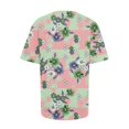 thumbnail image 4 of DEELLEEO T-Shirts d'Été à Manches Courtes pour Femmes Col Ras du Cou Imprimé Floral Coupe Ajustée Hauts Tees Blouses, 4 of 6