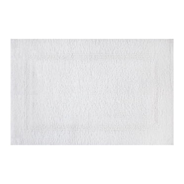 Better Homes & Gardens Cotton Reversible Bath Rug, Arctic White, 17" x 24"
