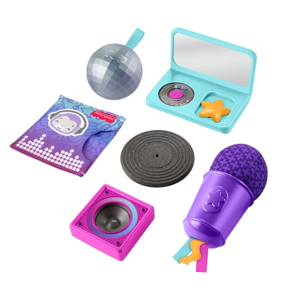 Coffret-cadeau DJ Moments Mini moi Fisher-Price, 6 jouets sensoriels pour nouveau-nés