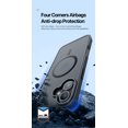 thumbnail image 4 of [PST] Étui pour iPhone 16 Plus, Étui Arrière Hybride en Silicone Mat avec Aimant (Compatible MagSafe), 4 of 5