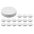 thumbnail image 1 of Wide Mouth Jar Lids Plastic Canning Storage Lids Leak Proof and Scratch 86mm 16pc White, 1 of 6