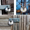 thumbnail image 4 of Vaidha Stainless Steel Round Cake Lock Warehouse Door Lock Chain Lock All Copper Heart Padlock, 4 of 6