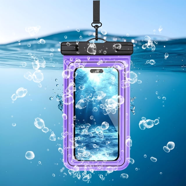 Birdeem Waterproof Phone Pouch,Universal 7X3.5 Inch Touchscreen Dry Bag Case with Lanyard,Submersible Protector for Swimming Hiking Kayaking Floating Protection