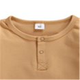 thumbnail image 4 of 2Pcs Toddler Outfits  Solid-Color Long-Sleeves Top + Elastic-Waist Pants MHXX, 4 of 6