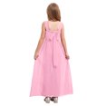 thumbnail image 2 of TiaoBug Combinaison à Sequins pour Filles Combinaisons Sans Manches Robe Maxi en Chiffon Combinaisons pour 7-14 Ans Rose 10, 2 of 6