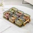 thumbnail image 1 of CHUANK Home Storage & Organisation Fruit Tray Clear Snack Display Tray Candy Snack Tray Nut And Dried Fruit Storage Box Snack Tray For Kitchen And Party Food And Pantry Organization, 1 of 9