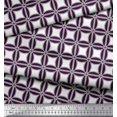 thumbnail image 3 of Soimoi Velvet Fabric Semi Circle & Square Geometric Decor Fabric Printed Yard 58 Inch Wide, 3 of 3