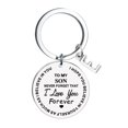 thumbnail image 2 of Creative DIY To My Son Stainless Steel Last Name 26 Letter Keychain 2.5x2.5cm, 2 of 8