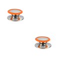 thumbnail image 2 of kurtrusly Stainless Steel Anti-scald Pot Cover Knob Replacement Household Kitchen Pan Lid Handle Upgrade Modified Accessories Orange Large 2Set, 2 of 6