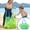 Green, variant on Large Capacity Mesh Beach Bag for Outdoor Pool Toys Storage Tote Reusable Sand Tools Carry All 1-Pack