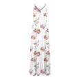 thumbnail image 4 of Pompotops Robes d'Été pour Femmes Décontractées Boho Imprimées à Bretelles Anneau Plage Longue Robe Maxi avec Poches, 4 of 5