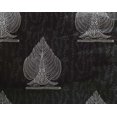 thumbnail image 4 of oneOone Georgette Viscose Fabric Leaves & Tree Block Print Fabric By The Yard 42 Inch Wide, 4 of 4