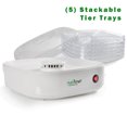 thumbnail image 3 of NutriChef Electric Countertop Food Dehydrator Machine-Professional Multi-Tier Food Preserver,Meat or Beef Jerky Maker,Fruit/Vegetable Dryer w/5 Stack, 3 of 4