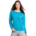 thumbnail image 1 of Hanes Womens ComfortSoft EcoSmart Crewneck Sweatshirt, L, Blue Horizon, 1 of 1
