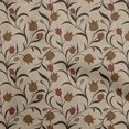 thumbnail image 1 of oneOone Cotton Cambric Light Brown Fabric Floral Retro Sewing Craft Projects Fabric Prints By Yard 42 Inch Wide, 1 of 5