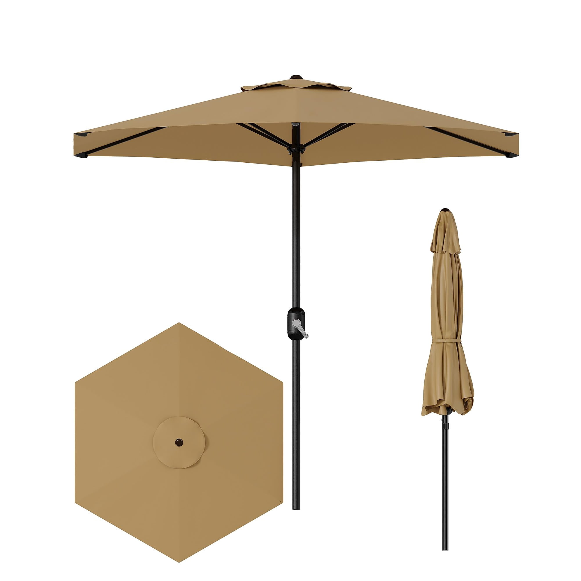 ＥＮアンブレラテーブル 7.5FT Outdoor Patio Umbrella Table, 6 Ribs UV Protection