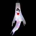 thumbnail image 1 of Hbdhejl Halloween Windsocks With White Led String Lights 47.2 Inch Light Up Hanging Outdoor Halloween Decorations Battery Operated Waterproof For Halloween Party Yard Decor, 1 of 5