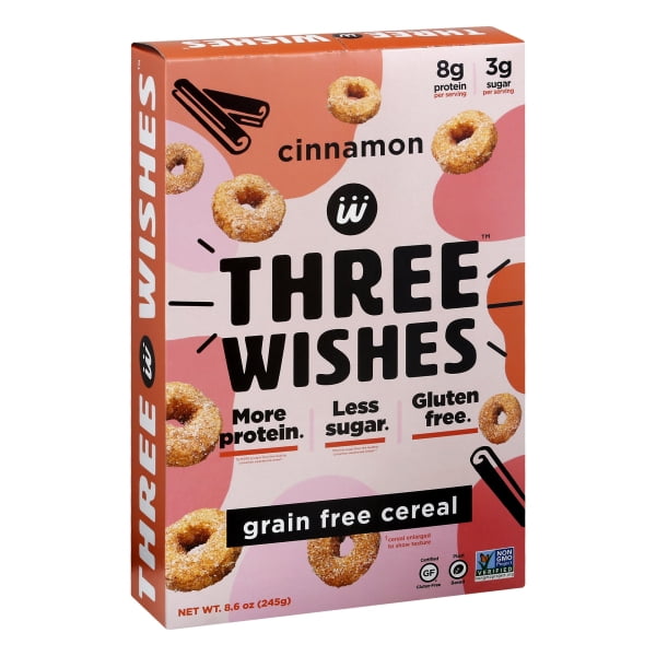 Three Wishes - Cereal Cinnamon Gluten Free - Case of 6-8.6 OZ