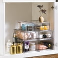 thumbnail image 4 of Sorbus Fridge Drawers - Clear Stackable Pull Out Refrigerator Organizer Bins - Food Storage Containers for Kitchen, Refrigerator, Freezer & Vanity (2 Pack | Large), 4 of 7