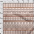 thumbnail image 2 of oneOone Cotton Poplin Twill Rust Brown Fabric Geometric Tribal Sewing Material Print Fabric By The Yard 56 Inch Wide, 2 of 4