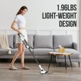 thumbnail image 2 of Litheli 6-In-1 Cordless Vacuum Cleaner, 10000Pa/6000Pa 2 Model Suction Powerful Lightweight Portable Handheld Stick Vacuum Cleaner with 4Ah Battery White, 2 of 6