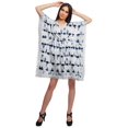 thumbnail image 2 of Moomaya Robe Courte de Caftan de Plage, Robe de Couverture Imprimée, Kaftan pour Femmes, Tenue de Plage, Couverture, 2 of 4