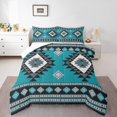 thumbnail image 2 of Erosebridal Boho Aztec Bedding Twin Comforter Set, Retro Geometry Down Comforter, Tribal Hippie Style Decor, 2pcs, 2 of 7