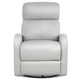 thumbnail image 1 of Costway Recliner Chair Swivel Rocker Manual Single Sofa Lounger w/Footrest Gray, 1 of 10