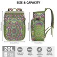 thumbnail image 2 of Geometric Mandala Design Cooler Backpack - 20L Leakproof Picnic Backpack, Durable & Portable for Beach & Camping Trips, 2 of 4