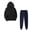 Black, variant on IROINNID Tracksuit For Women 2 Pieces Set Discount Fall Winter Outfits Sports Tracksuits Long Sleeve Pullover Hoodies Pants Suit Jogging Suit,Pink