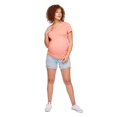 thumbnail image 1 of Paisley Sky Maternity Short Sleeve V-Neck Tee, 1 of 6