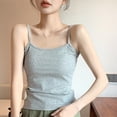 thumbnail image 2 of Timegard Womens Tank Top Scoop Neck Spaghetti Strap Solid Color Casual Slim Fitting Camis Tee Shirts, 2 of 8