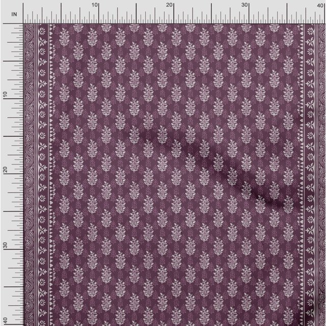 Soimoi Cotton Duck Fabric Leaves Panel Decor Fabric Printed Yard 56 Inch Wide