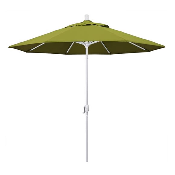 California Umbrella GSPT908170-SA11 Pacific Trail White Patio Umbrella, Ginkgo - 9 ft. x 8 Ribs