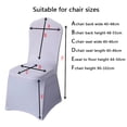 thumbnail image 3 of High End Hotel Wedding Banquet Venue Polyester Piece White Chair Cover Elastic Chair Cover, 3 of 6