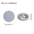 thumbnail image 2 of Unique Bargains 10pcs 40L Fabric Cloth Covered Button 25mm Round Metal Shank Sewing Buttons for Suits Dress Blouses, Light Blue, 2 of 5