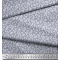 thumbnail image 2 of Soimoi Satin Silk Fabric Dot & Leaves Print Fabric by Yard 42 Inch Wide, 2 of 2
